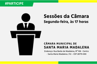 Participe das Sessões da Câmara